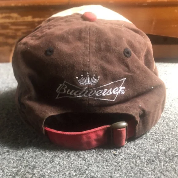 Super Vintage Budweiser “Bud King of Beers” multi tone adjustable baseball hat - Picture 6 of 8